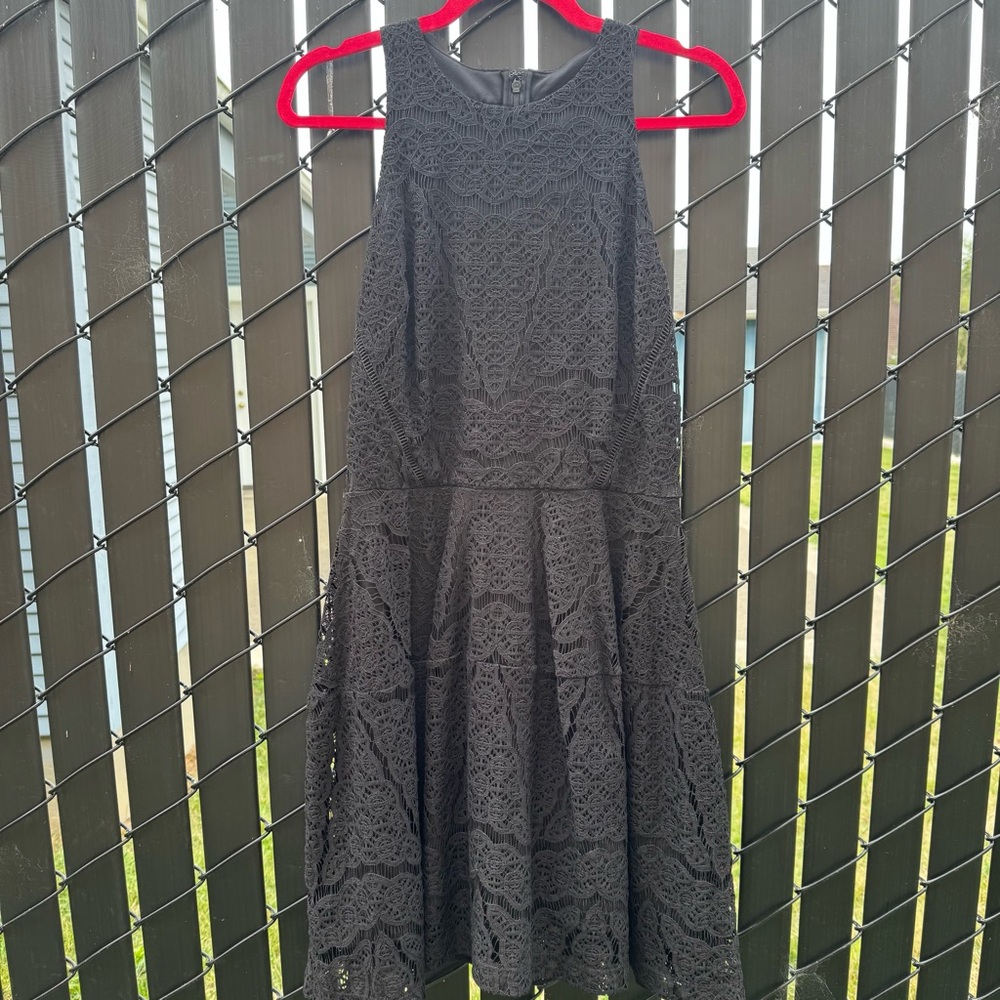 Mossimo Supply Co. Black Lace Midi Dress